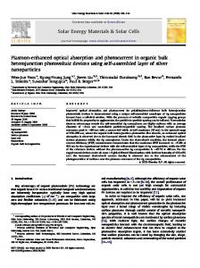 Solar Energy Materials & Solar Cells