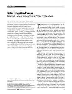 Solar Irrigation Pumps