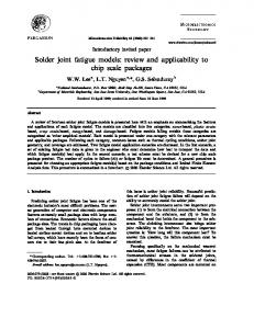 Solder joint fatigue models - Ewp.rpi.edu