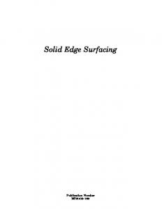 Solid Edge Surfacing Student Guide