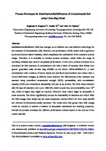 Solidification of Contaminated Soil