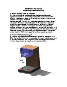 SolidWorks TolAnalyst