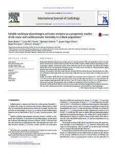 Soluble urokinase plasminogen activator receptor as a prognostic ...