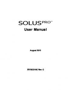 SOLUS PRO User Manual