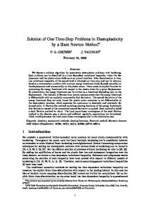 Solution of One-Time-Step Problems in