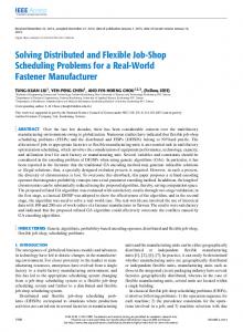 Solving Distributed and Flexible Job-Shop Scheduling ... - IEEE Xplore