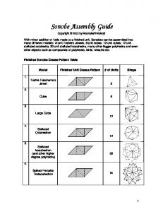 Sonobe Assembly Guide