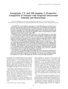 Sonography, CT, and MR Imaging - CiteSeerX