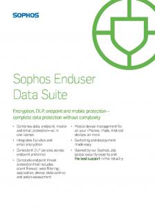 Sophos Enduser Data Suite