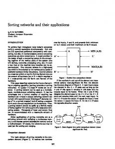 Sorting networks and their applications