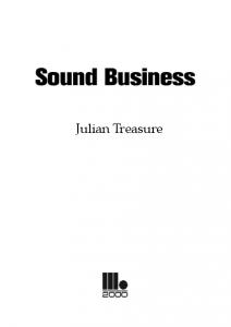 Sound Business - The Sound Agency