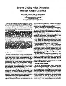 Source Coding with Distortion through Graph Coloring - Research ...