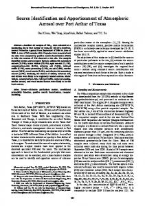 Source Identification and Apportionment of Atmospheric ... - CiteSeerX