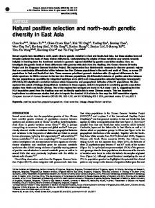 south genetic diversity in East Asia - Nature