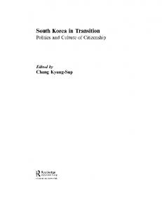 South Korea in Transition