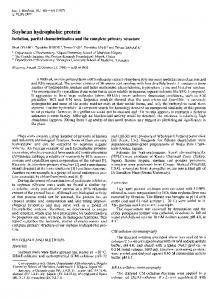 Soybean hydrophobic protein - Wiley Online Library