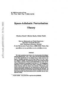 Space-Adiabatic Perturbation Theory