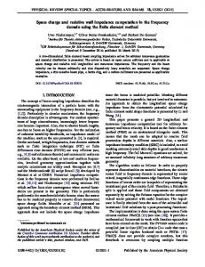 Space charge and resistive wall impedance ... - APS Link Manager