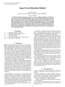 Space Event Detection Method - AIAA ARC