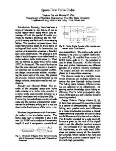 Space-Time Turbo Codes - CiteSeerX