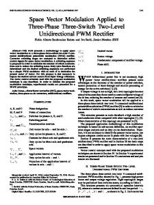 Space Vector Modulation Applied to Three-Phase Three ... - IEEE Xplore