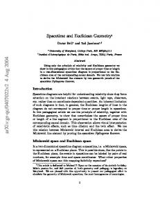 Spacetime and Euclidean Geometry