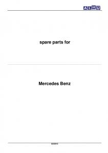 spare parts for Mercedes Benz