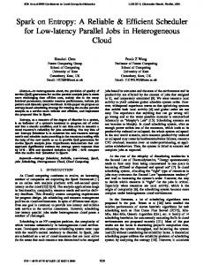 Spark on Entropy - IEEE Xplore