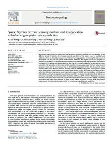 Sparse Bayesian extreme learning machine and ... - Semantic Scholar