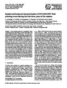 Spatial and temporal characterization of ... - Atmos. Chem. Phys
