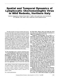 Spatial and Temporal Dynamics of Lymphocytic Choriomeningitis ...