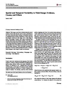 Spatial and Temporal Variability in Tidal Range ...