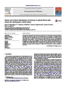 Spatial and vertical distribution of mercury in upland ... - William & Mary