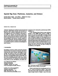 Spatial Big Data: Platforms, Analytics, and Science