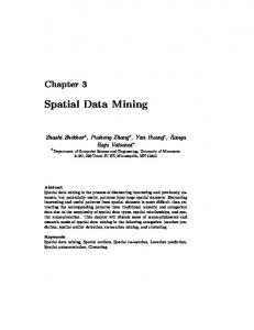 Spatial Data Mining - CiteSeerX