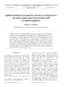 Spatial distribution and the effects of competition on ... - Inter Research