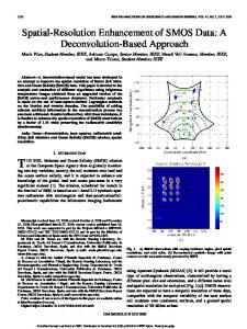 Spatial-Resolution Enhancement of SMOS Data: A ... - Semantic Scholar