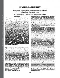 spatial variability - KBS LTER