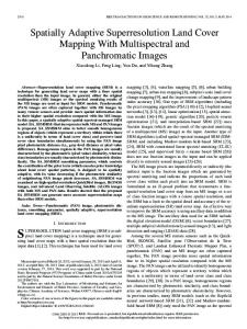 Spatially Adaptive Superresolution Land Cover Mapping ... - IEEE Xplore