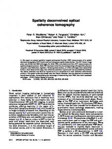 Spatially deconvolved optical coherence tomography - OSA Publishing