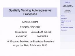 Spatially Varying Autoregressive Processes