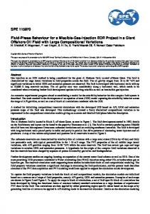 SPE 115970 Fluid-Phase Behaviour for a Miscible ...