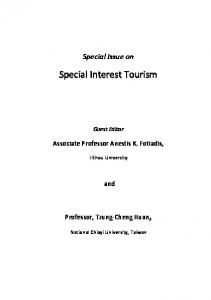 Special Interest Tourism - ETEM