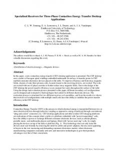 Specialized Receivers for Three-Phase Contactless ... - CiteSeerX