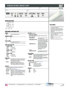 Specification Sheet