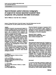 Spectral-domain optical coherence tomography of ... - Springer Link