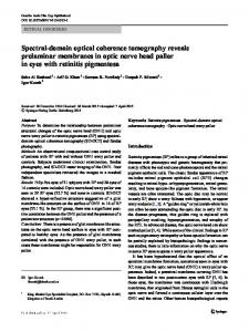 Spectral-domain optical coherence tomography