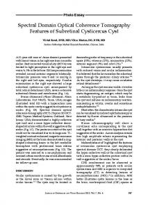 Spectral Domain Optical Coherence Tomography