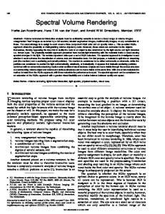 Spectral volume rendering - IEEE Xplore