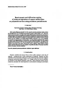 Spectroscopic and diffraction studies of chemical ... - CiteSeerX